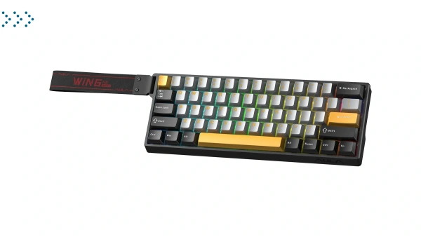 Клавиатуры AULA WIN60HE MAX Gray-Black-Orange Клавиатуры AULA WIN60HE MAX Gray-Black-Orange